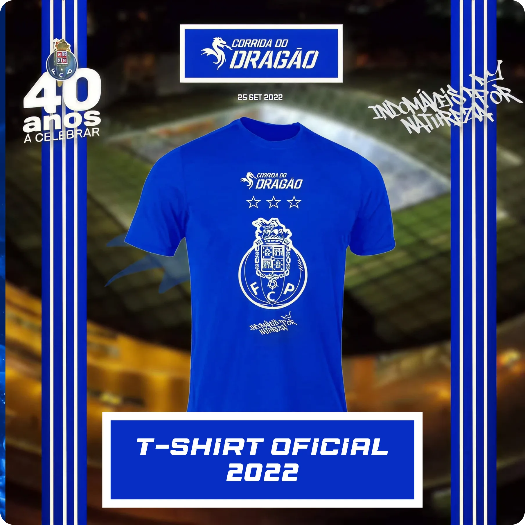 Camisa da edição 2022 da Corrida do Dragão.